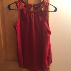 Red express high neck top